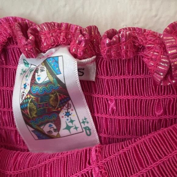 QUEEN OF SPARKLES Pink Swing Shorts - Picture 2 of 5